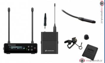 Sennheiser ew-DP-cos11d - kamerový profesionální bezdrátový set mikrofon Sanken cos11d černý