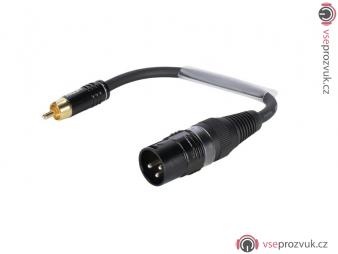 Sommer cable adaptér 3-pol XLR(M) / RCA(M)