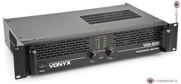 Vonyx VXA-800 II, zesilovač, 2x400W/4Ohm | 2x300W/8Ohm, černý