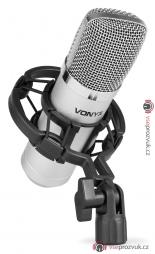 Vonyx CM400 studiový kondenzátorový mikrofon stříbrný
