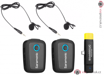 SARAMONIC Blink 500 B6 (TX+TX+RX-UC) - bezdrátový mikrofon pro Androidy s USB-C konektorem
