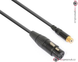 Power Dynamics CX138 kabel XLR (F) - RCA (F) 0,15m