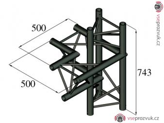 Trilock S-PAC-44 4-koncový díl, levý