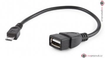 USB micro-USB OTG kabel, 20cm, pro tablety a smartphone