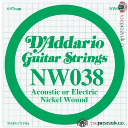 D'ADDARIO XL Nickel Wound - Jednotlivá struna - .038
