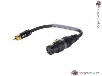 Sommer cable adaptér 3-pol XLR(F) / RCA(M)