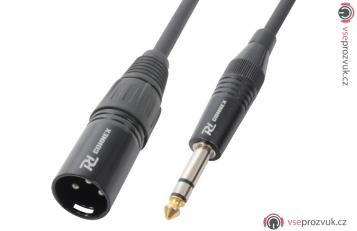 PD Connex kabel XLR zástrčka - Jack 6,3 stereo, délka 1,5m
