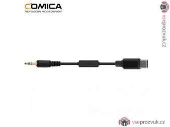 Kabel pro připojení mikrofonu s 3,5mm jackem na USB-C (smartphony)