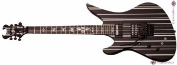 SCHECTER Synyster Gates Custom-S LH Black with Silver Pinstripes
