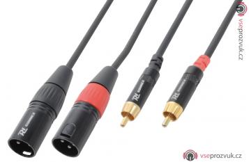 Power Dynamics CX66-6 Cable 2 x XLR Male - 2 x RCA Male 6.0M