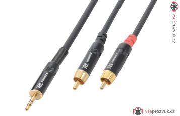 Power Dynamics CX85-6 Cable 3.5 Stereo - 2 X RCA Male 6.0M