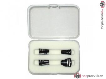 Hide-a-mic Set 4 different holders in case, Black