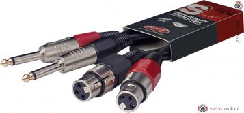 Stagg STC060PXF, kabel 2x XLR/2 x JACK, 60 cm